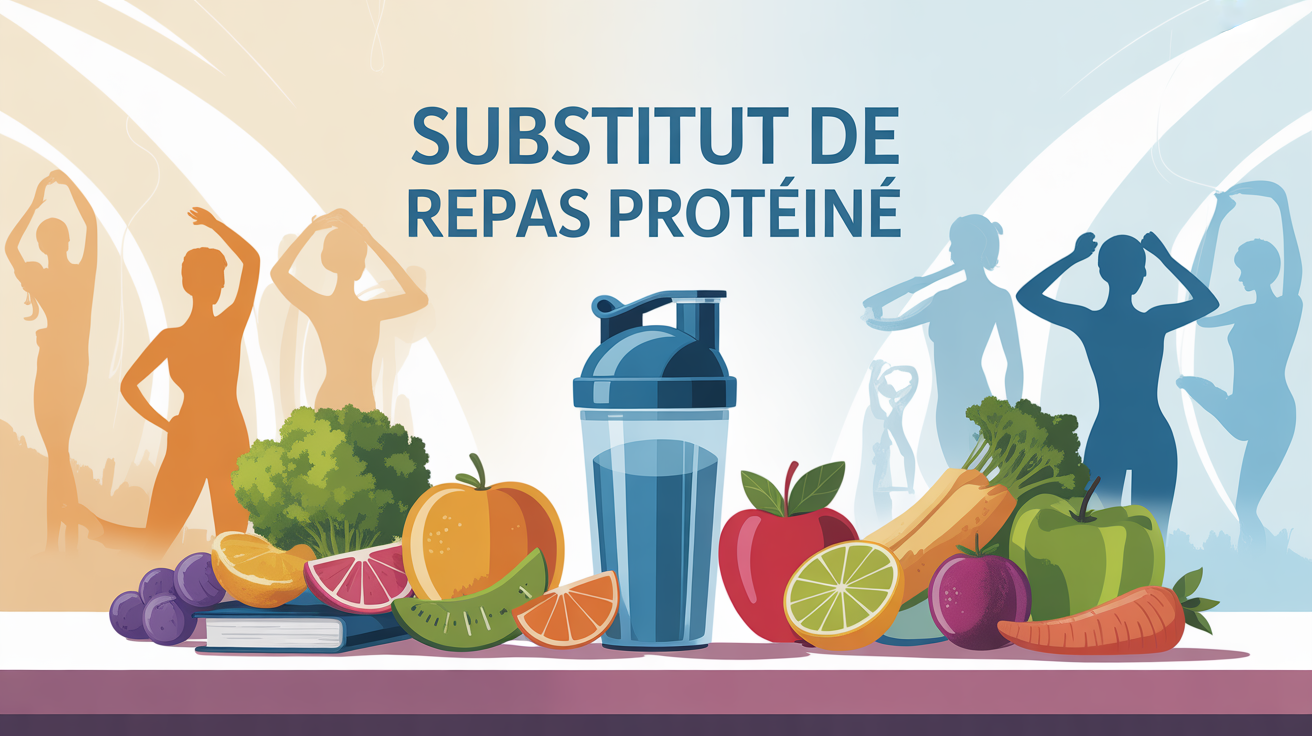 substitut de repas protéiné table shaker nutrition fruits