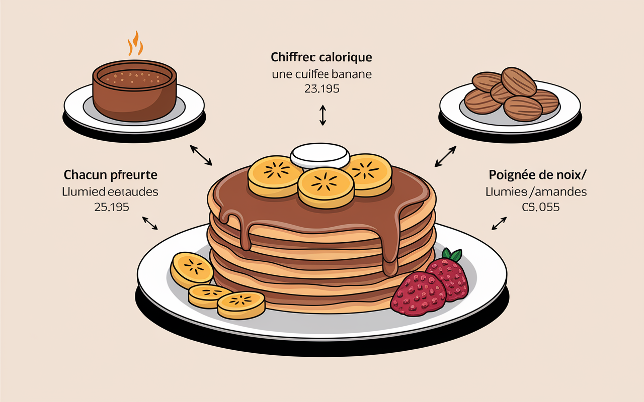 toppings pancake proteine prise de masse beurre cacahuete banane noix