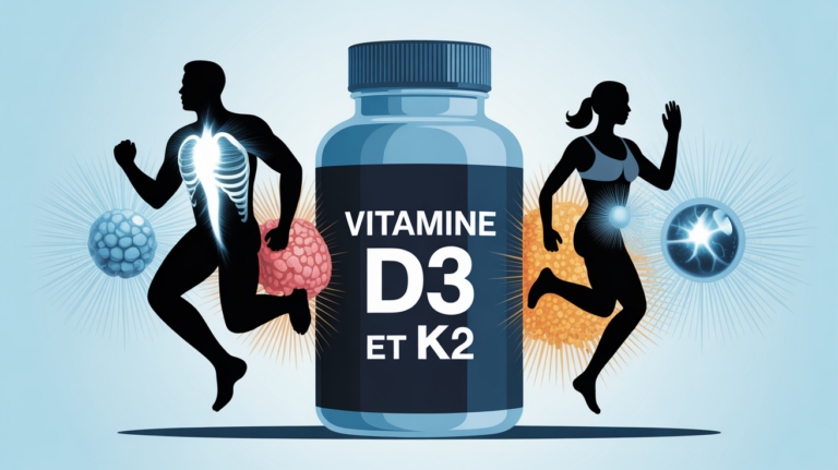 illustration vitamine D3 et K2 composition os artères prévention