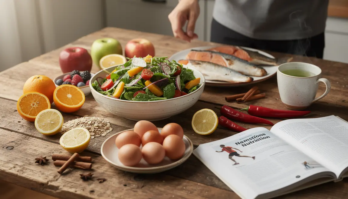 salades et brûle-graisse sportifs photoréaliste