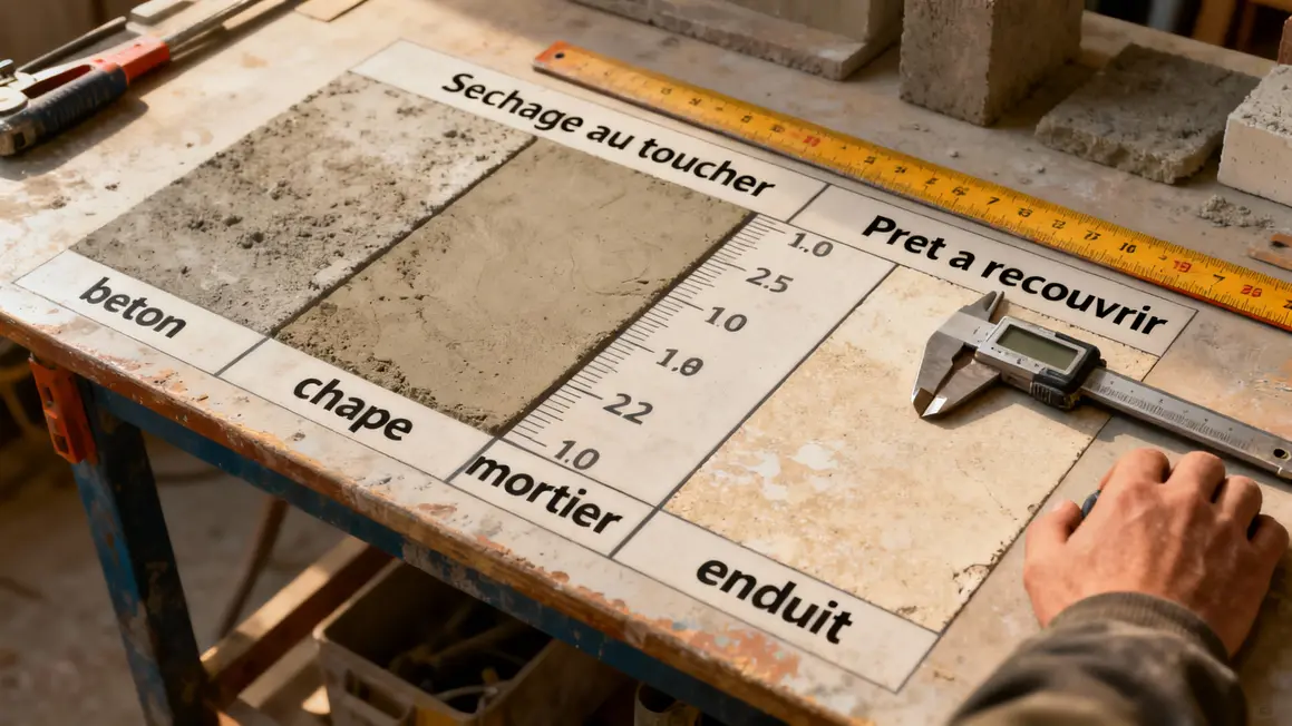 tableau delais sechage humidite materiaux