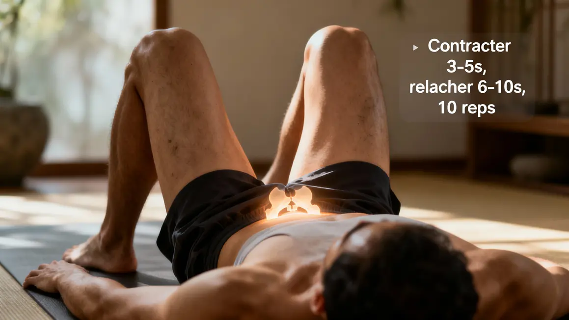 personnage allonge instructions exercices kegel technique