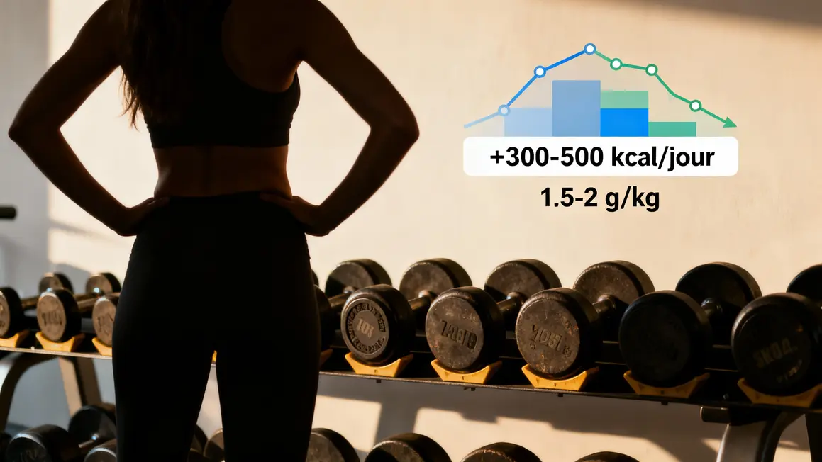 Profil femme fine musculation graphiques energetiques