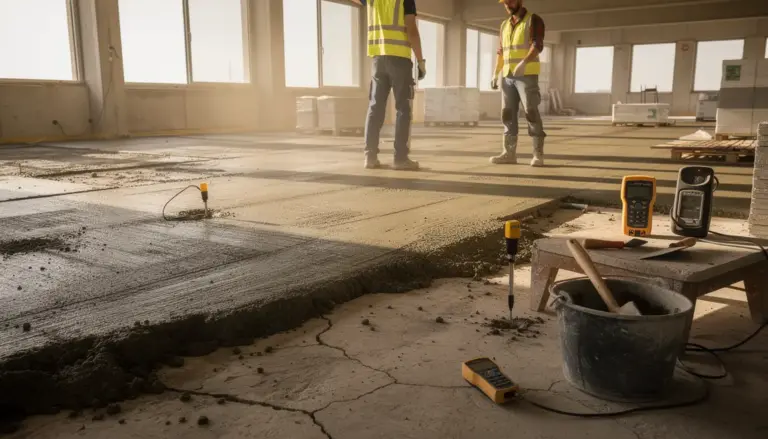 vue chantier sechage materiaux humidite