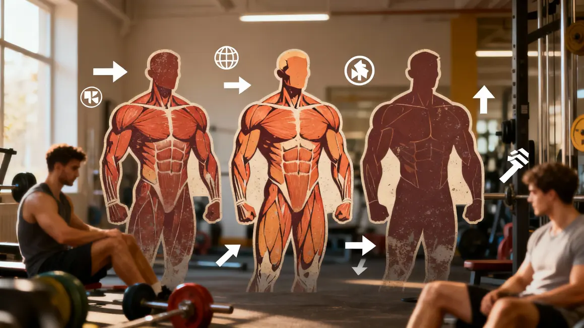 Schéma trois hypertrophies musculaires