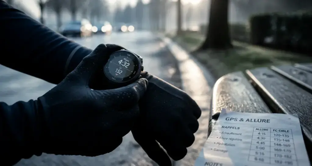 Comparatif montre running : montre GPS sur trottoir