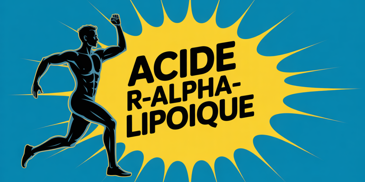Tablette R alpha lipoique fond bleu energie sportive