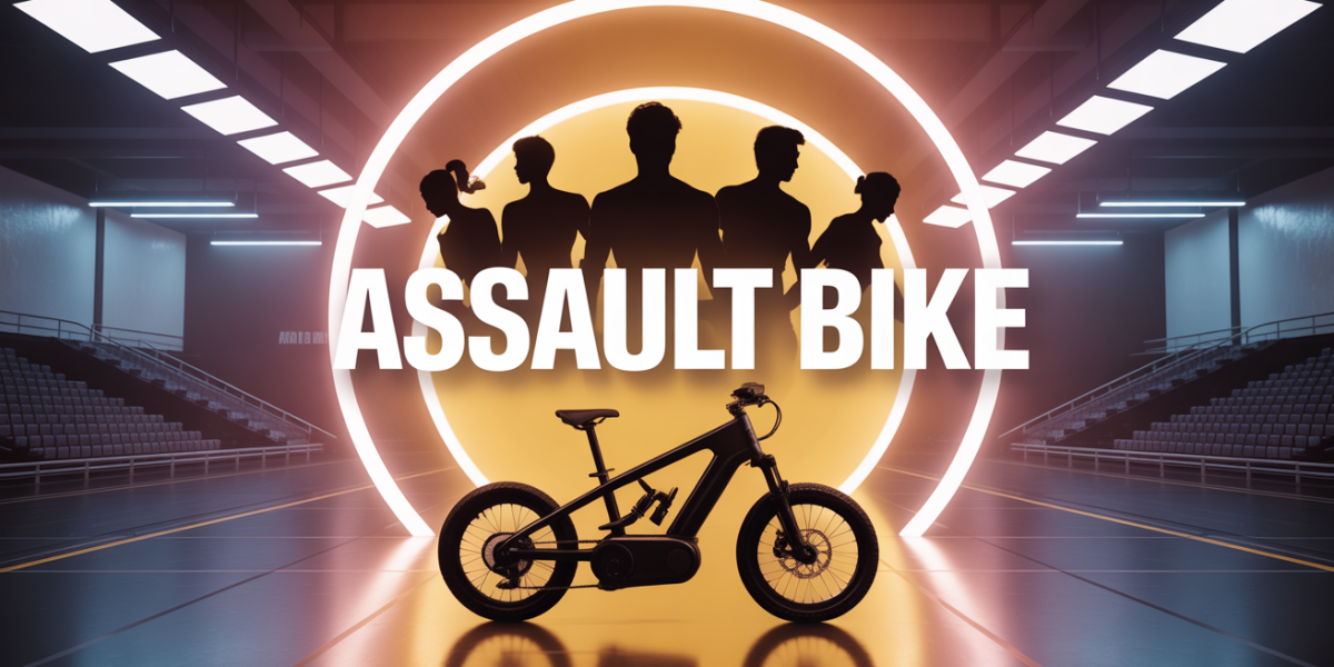 Assault Bike en salle de sport, session cardio