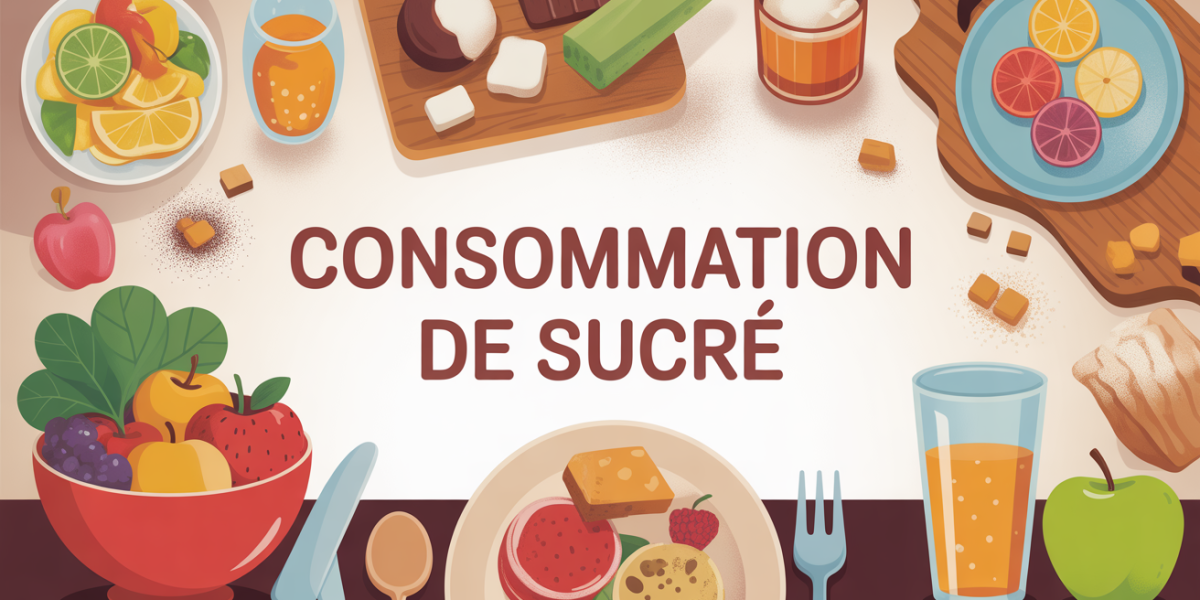 Table famille et aliments consommation de sucre