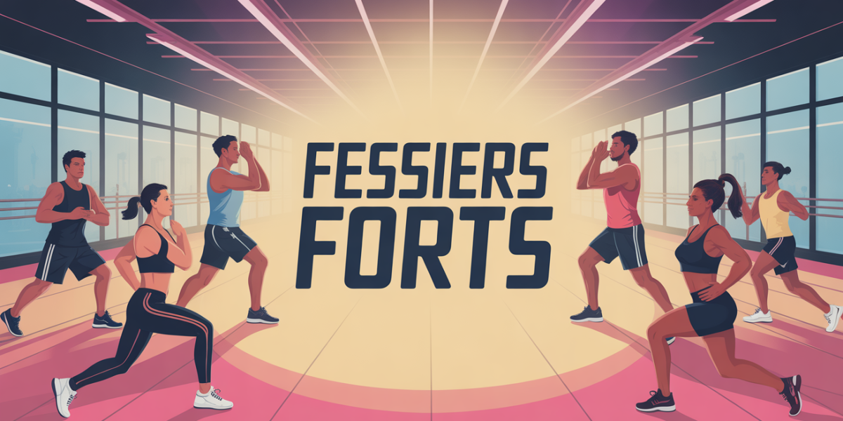 Groupe en salle pratiquant exercices fessiers