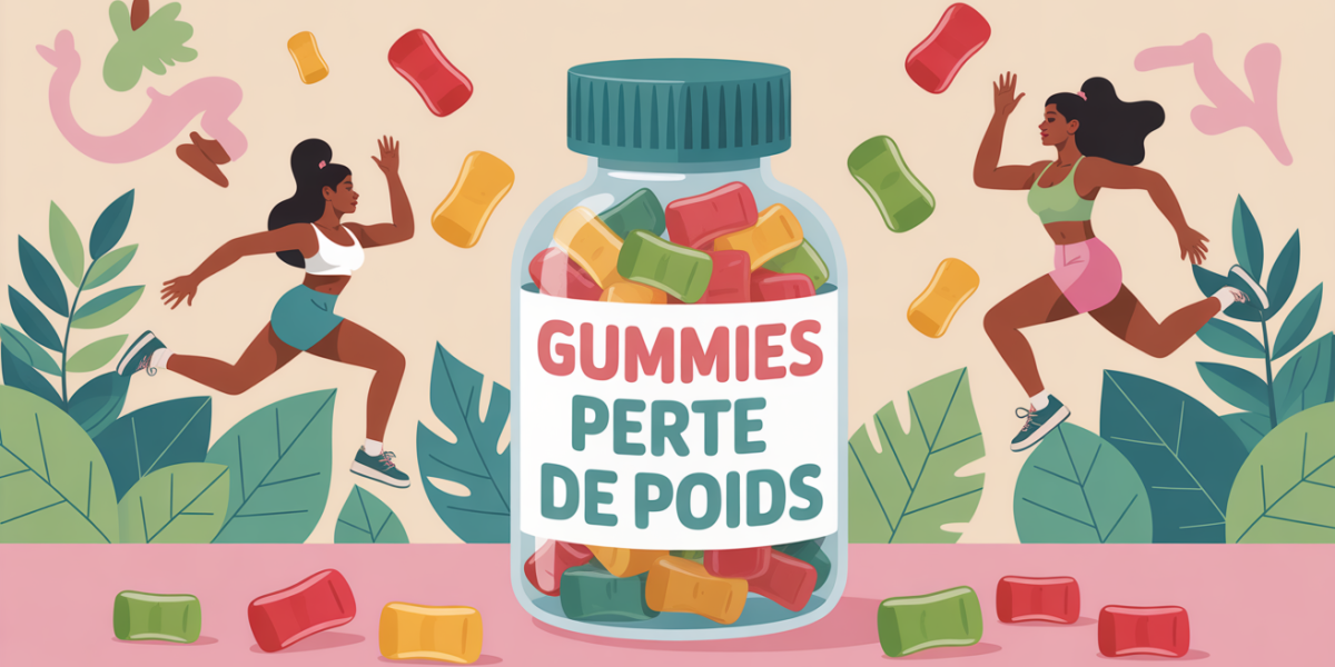 gummies perte de poids flacon transparent balance femmes actives