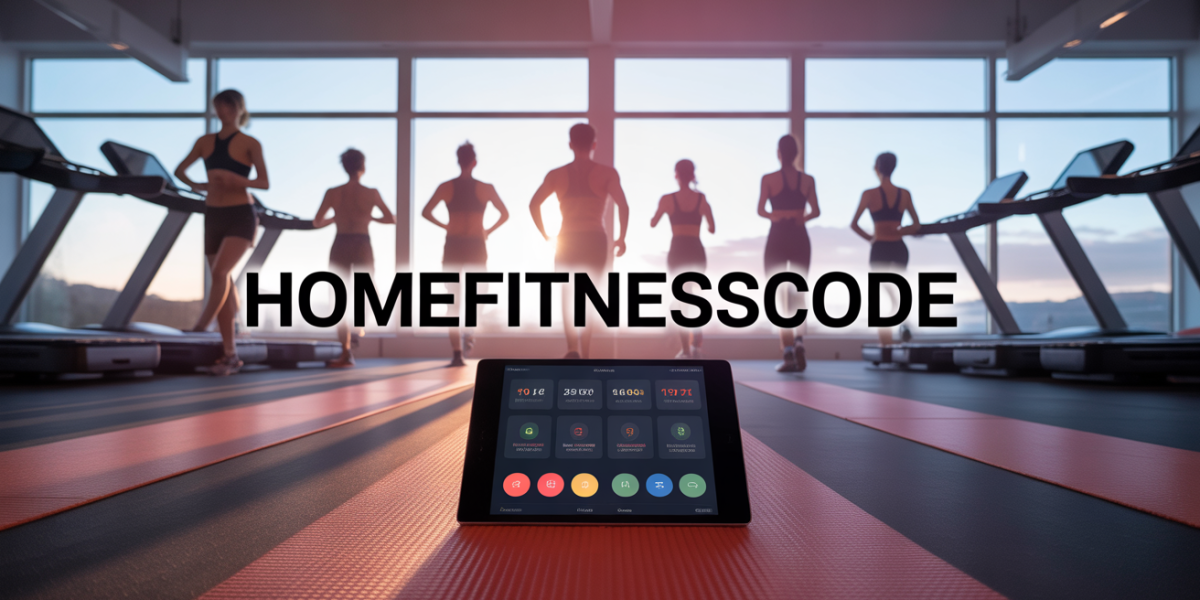 homefitnesscode vue equipement fitness maison tapis de course appli smartphone