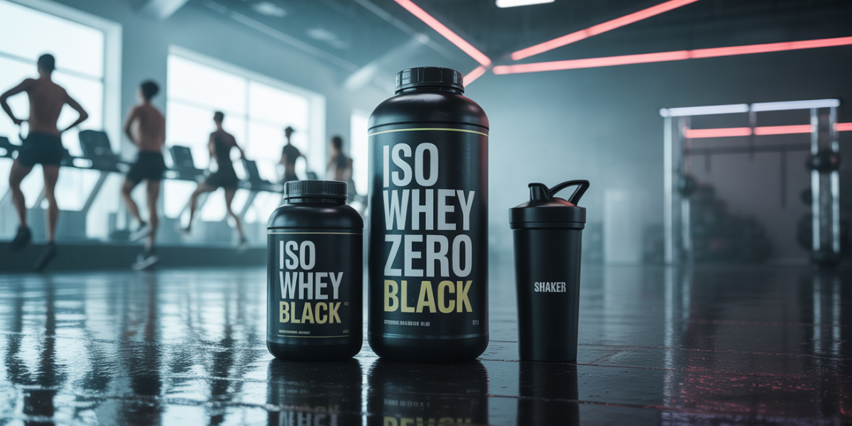 ISO Whey Zero Black en salle de sport, suppléments musculation