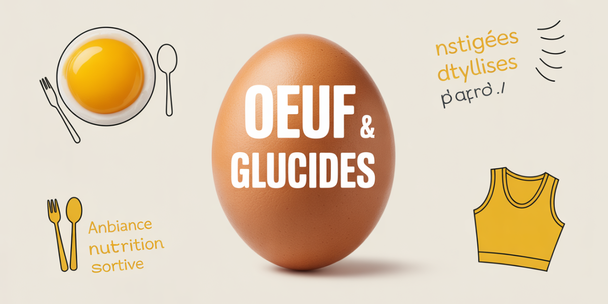 oeuf entier coupe blanc jaune texte glucides