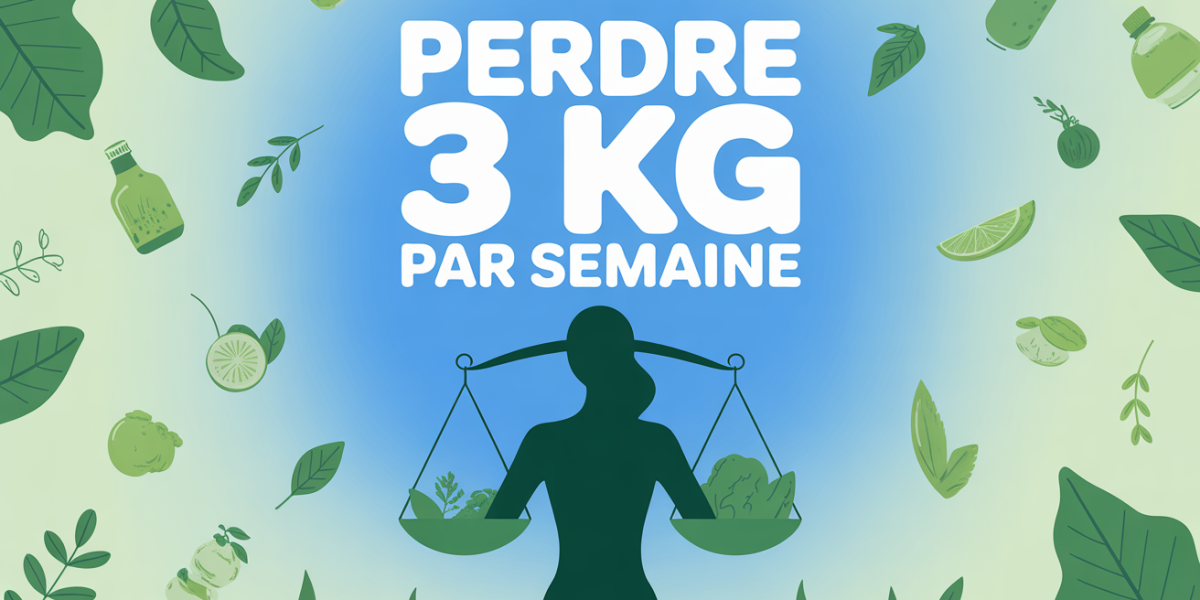 Silhouette devant balance avec aliments sains perdre 3 kg par semaine