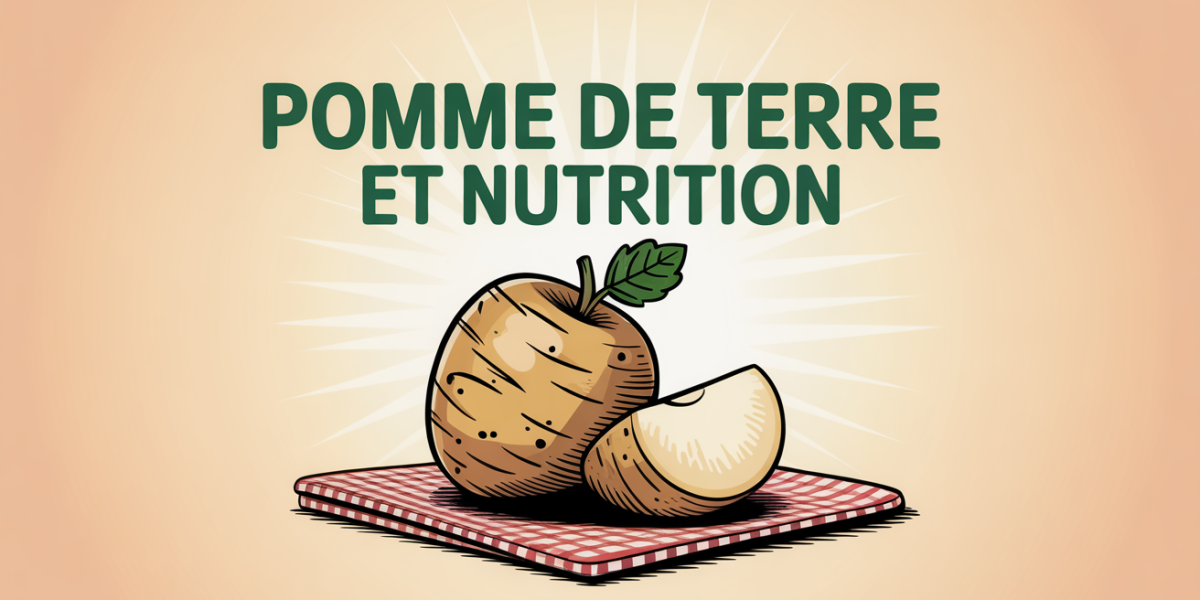 Illustration pomme de terre et nutrition, apports et calories