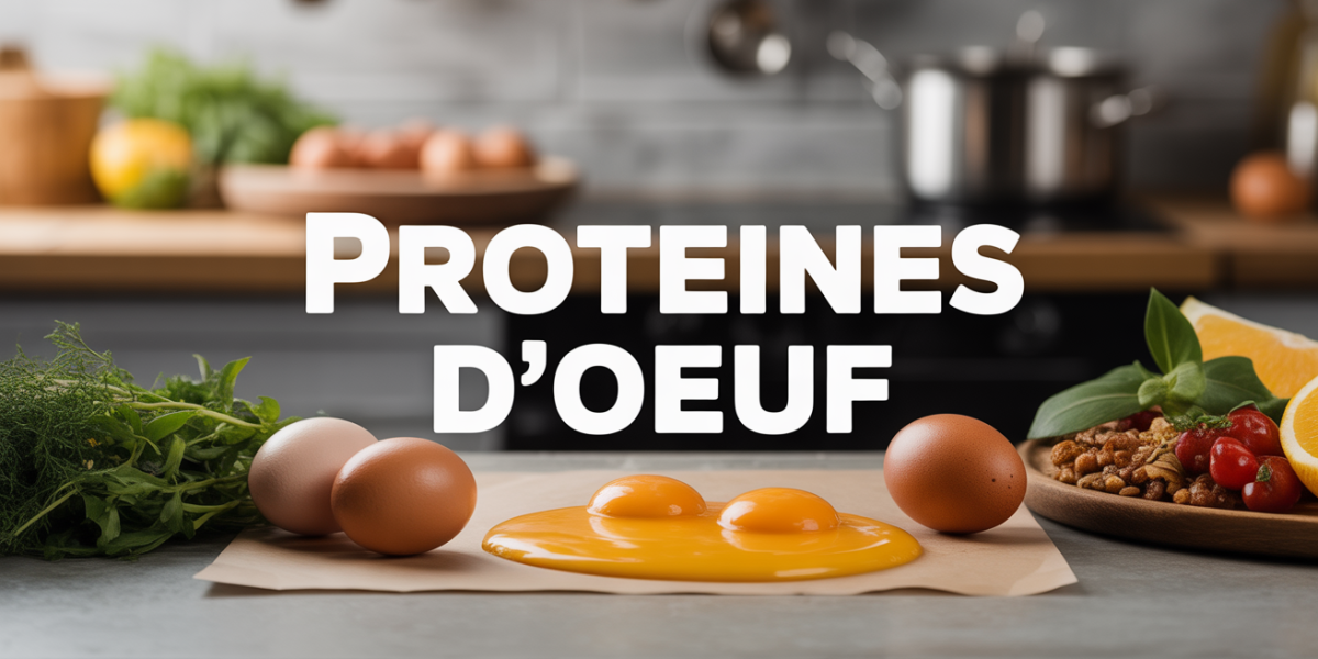 oeufs sur table balance texte proteines oeuf