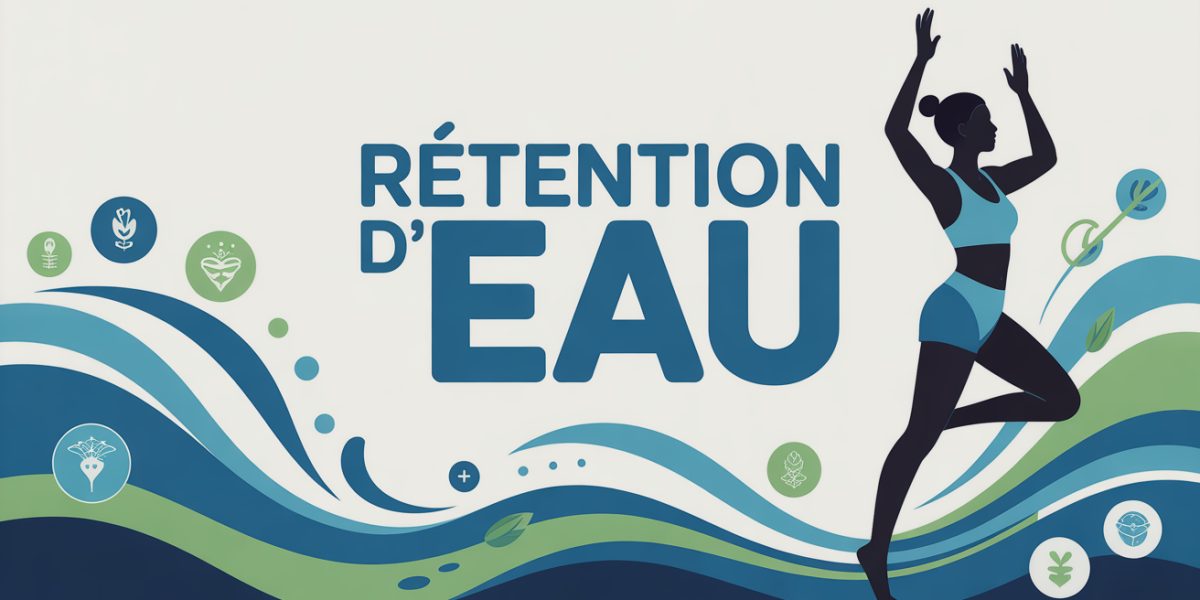 Rétention d'eau illustration femme sportive vitalité