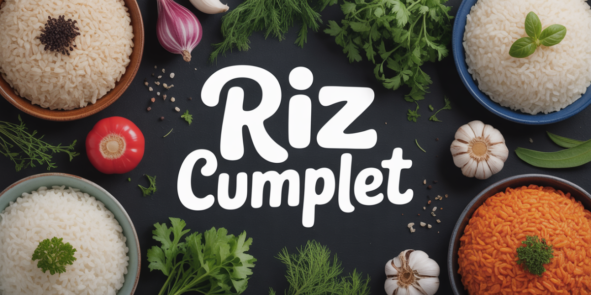 assiettes riz complet riz blanc legumes vue dessus cuisine saine