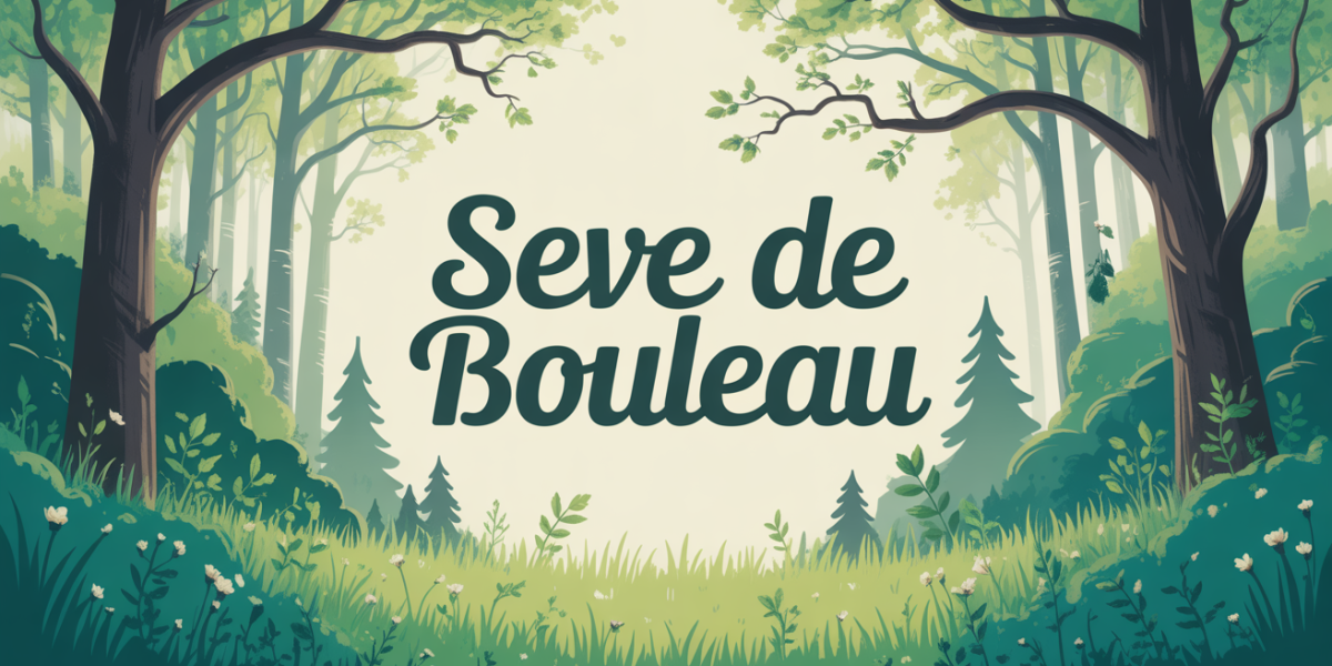 Forêt de bouleaux au printemps avec sève de bouleau