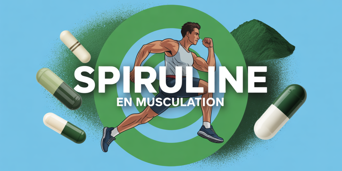 Spiruline musculation athlete pilules poudre