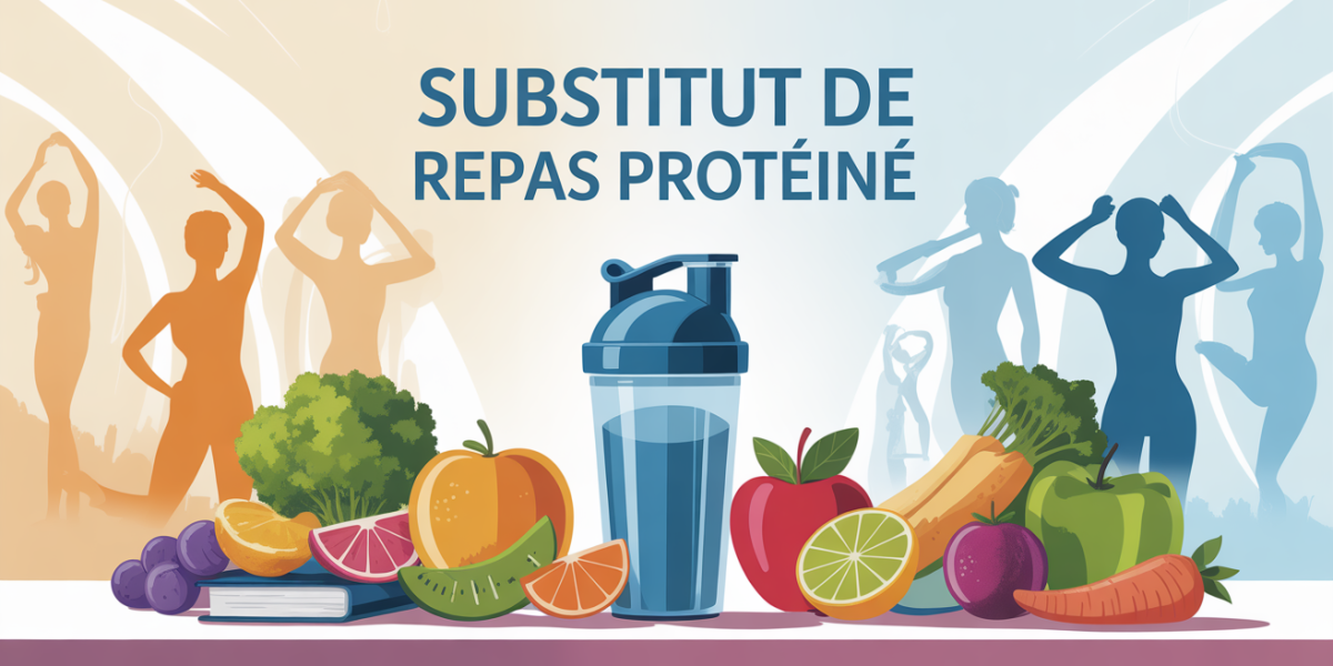 substitut de repas protéiné table shaker nutrition fruits