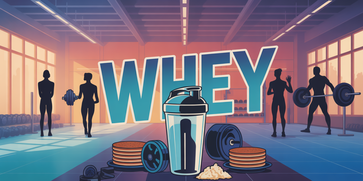 Salle de sport silhouettes whey pancakes performance